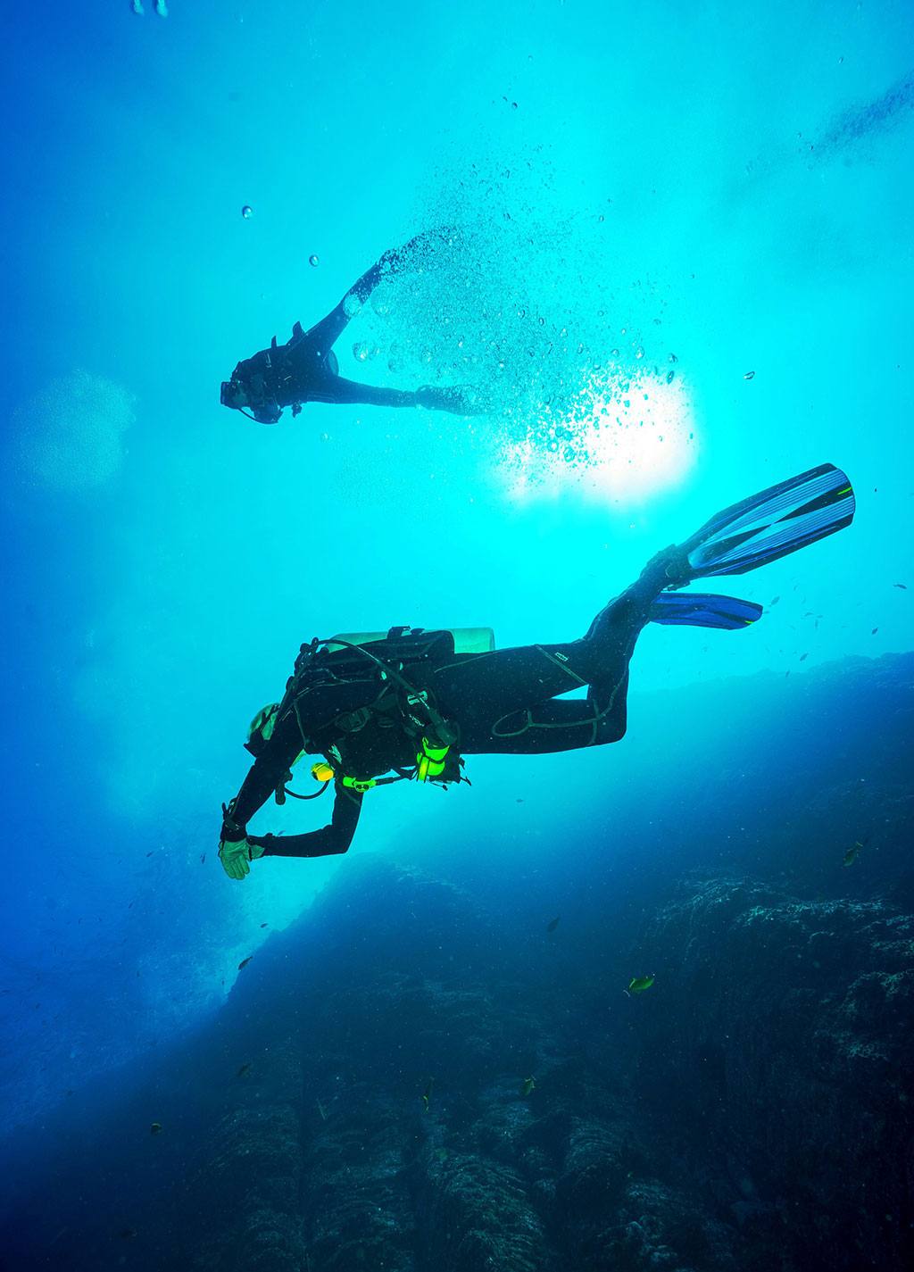 diving